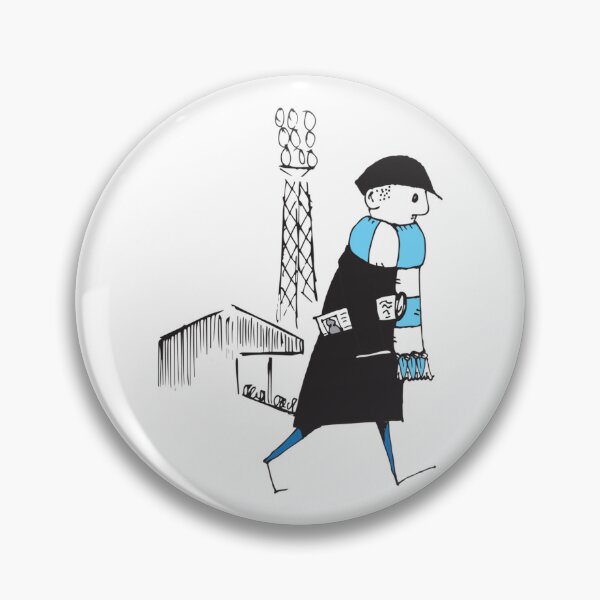 Item preview, FCF Flat cap Fan - Football Fan - Sky Blue and White Scarf   designed and sold by SerenaMorin.
