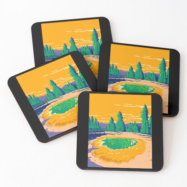 Item preview, morning glory pool in Yellowstone national park designed and sold by ThriverDesign.