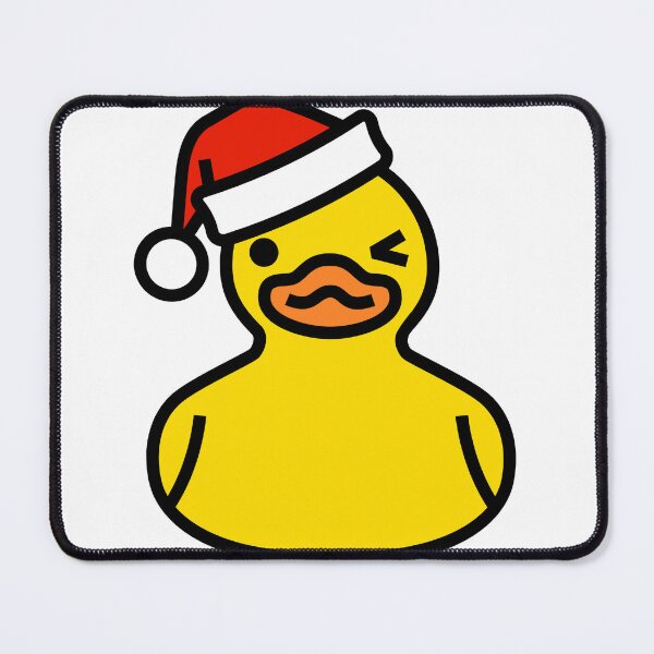 Item preview, Merry Duckmas | Cute Rubber Duck with Christmas Hat Sticker designed and sold by laouamra.