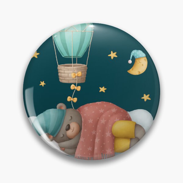Item preview, Dreaming bear on the cloud designed and sold by KOTOdesign.