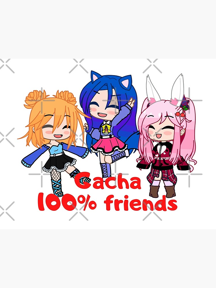 Cheerful Chibi Boy Singer Gacha Club. Oc friends forever Gacha life - Gacha  Club Dolls | Art Board Print