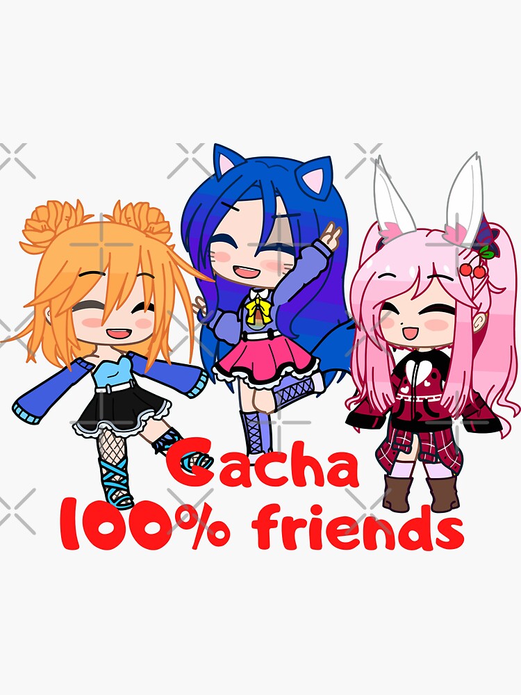 Cheerful Chibi Boy Singer Gacha Club. Oc friends forever Gacha life - Gacha  Club Dolls Poster by gachanime