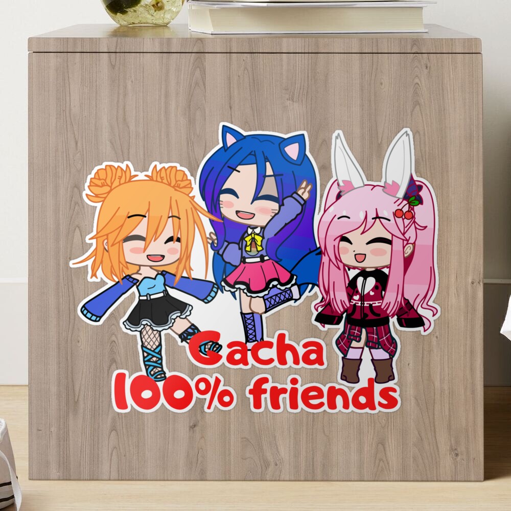 Tripack Oc rebel friends Gacha club. Rebel Girls Gacha life - Gacha Club  Dolls - Gacha Girls Sticker by gachanime