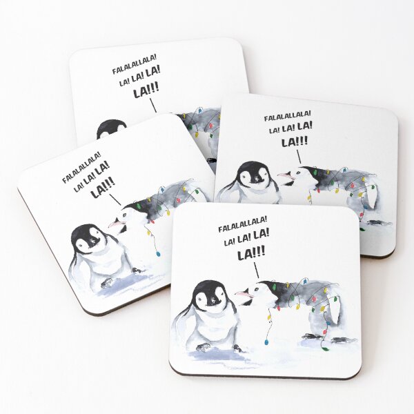 Item preview, Christmas funny penguins designed and sold by MiraMalt.