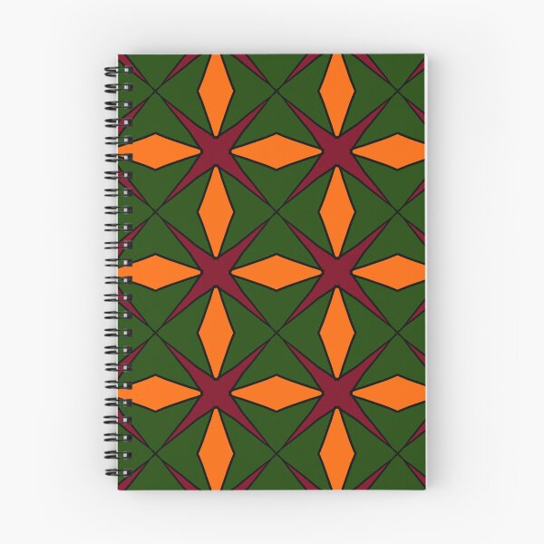 Item preview, Green Orange Mixed Geometric Pattern designed and sold by patternologyy.