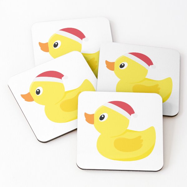 Item preview, Merry Duckmas | Cute Rubber Duck with Christmas Hat Sticker designed and sold by laouamra.