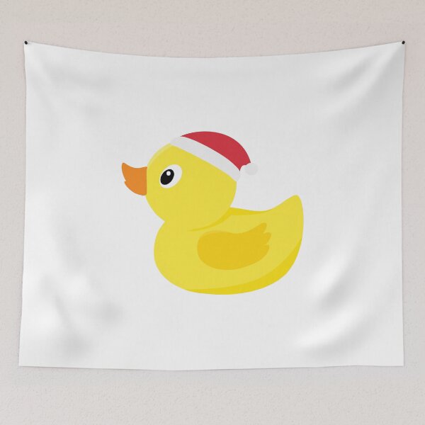 Item preview, Merry Duckmas | Cute Rubber Duck with Christmas Hat Sticker designed and sold by laouamra.