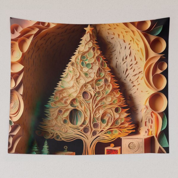 Item preview, Christmas Paper Tree Scene DESIGN  designed and sold by Juliascutecornr.