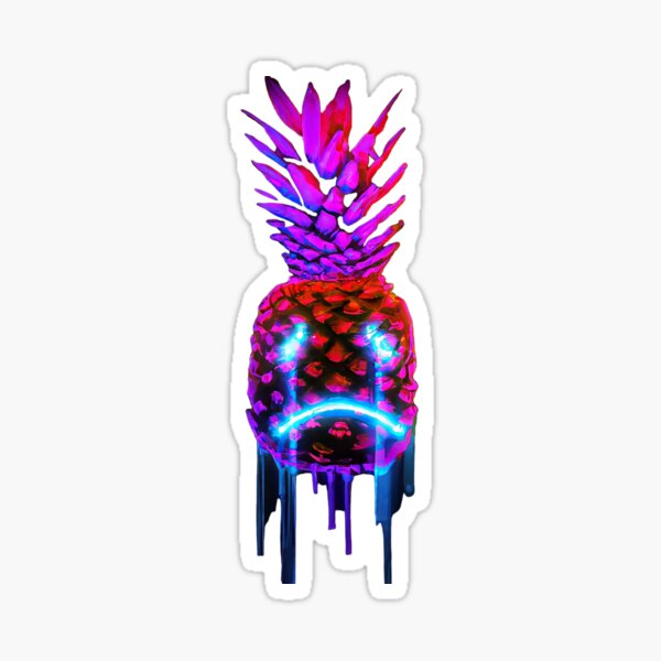 Item preview, Crying neon pineapple  designed and sold by xtimon7.