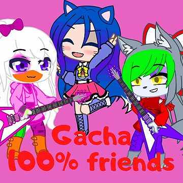 The joy of being Gacha friends. Oc friends Gacha life - Gacha Club Dolls  iPad Case & Skin by gachanime