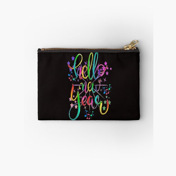 Item preview, Hello New Year,Music Notes and Stars Lettering Design, Howdy New Year, New Years Celebration, New Years Eve Countdown designed and sold by Adri Barnard.