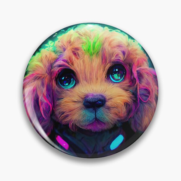 Item preview, Cavapoo Puppy, Neon Dogs, fantastic design perfect for people who love Cavapoo. Grab this design as a gift for your husband, sister or boyfriend, who loves dogs. The design is great for your family. designed and sold by KnickyKnackyDD.