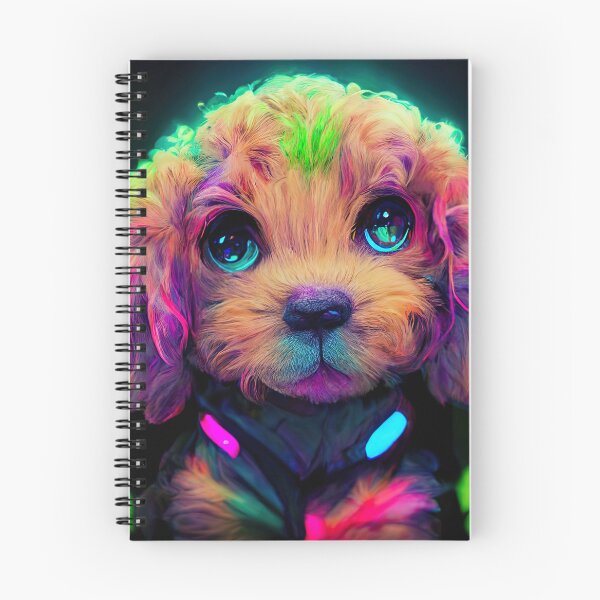 Item preview, Cavapoo Puppy, Neon Dogs, fantastic design perfect for people who love Cavapoo. Grab this design as a gift for your husband, sister or boyfriend, who loves dogs. The design is great for your family.  designed and sold by KnickyKnackyDD.