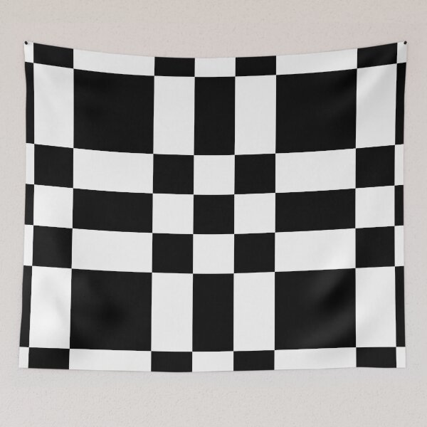Item preview, 2 tone white black checkerboard ska Retro Mod Roundel designed and sold by ModSupporters.
