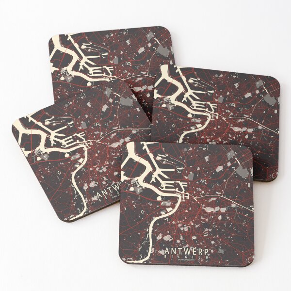 Item preview, Antwerp City Map of Belgium - Vector designed and sold by deMAP.