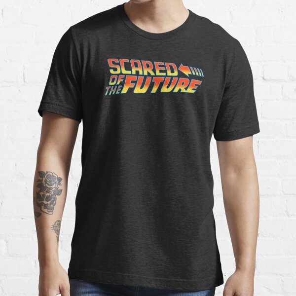 Back To The Future Synthwave Future Black Adult T-Shirt