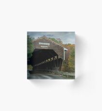 Swiftwater Covered Bridge Acrylic Block