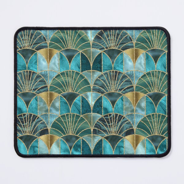 Item preview, Art Deco Splendid Luxury Elegant Retro Design Teal And Green designed and sold by artsandsoul.