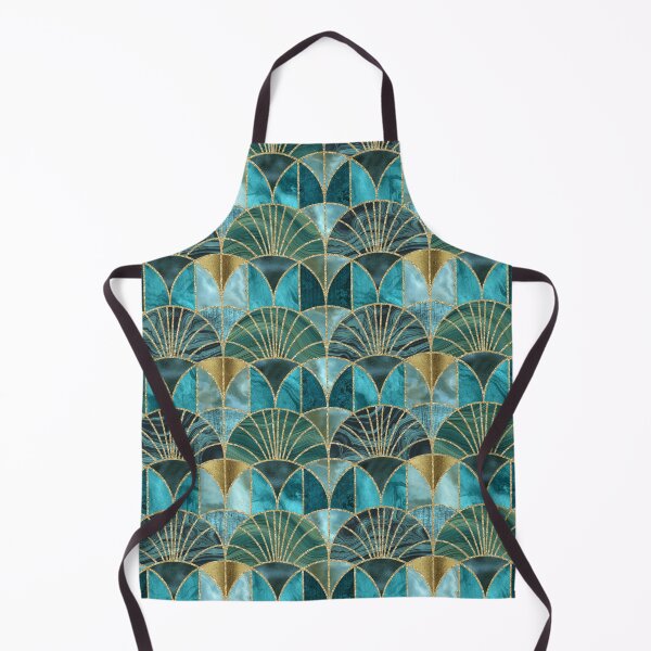 Item preview, Art Deco Splendid Luxury Elegant Retro Design Teal And Green designed and sold by artsandsoul.