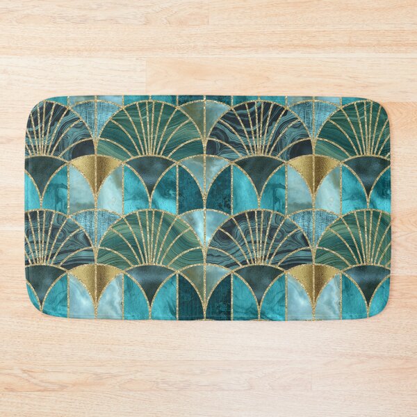 Item preview, Art Deco Splendid Luxury Elegant Retro Design Teal And Green designed and sold by artsandsoul.