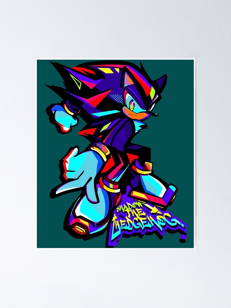 Shadow the hedgehog (12) Poster for Sale by CYBERLUST