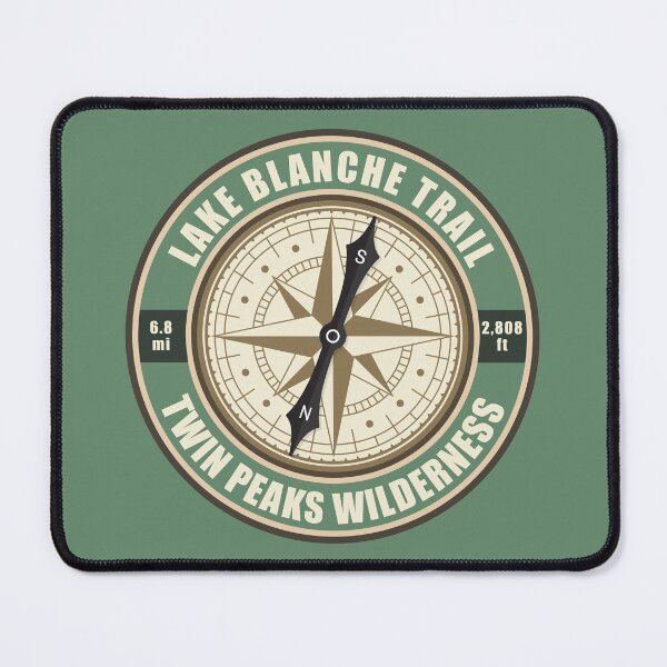 Item preview, Lake Blanche Trail Utah Compass Hiking Badge designed and sold by KrisSidDesigns.