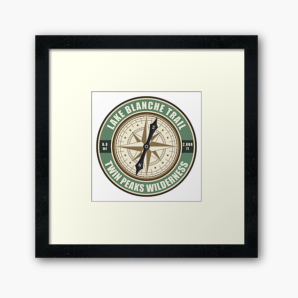 Item preview, Badge de randonnée Lake Blanche Trail Utah Compass designed and sold by KrisSidDesigns.
