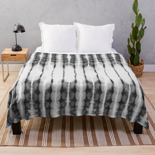 Item preview, Black and white stripes tie dyed designed and sold by marufemia.