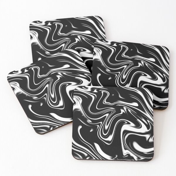 Item preview, liquid effect 1 black and white marble designed and sold by elfteria.