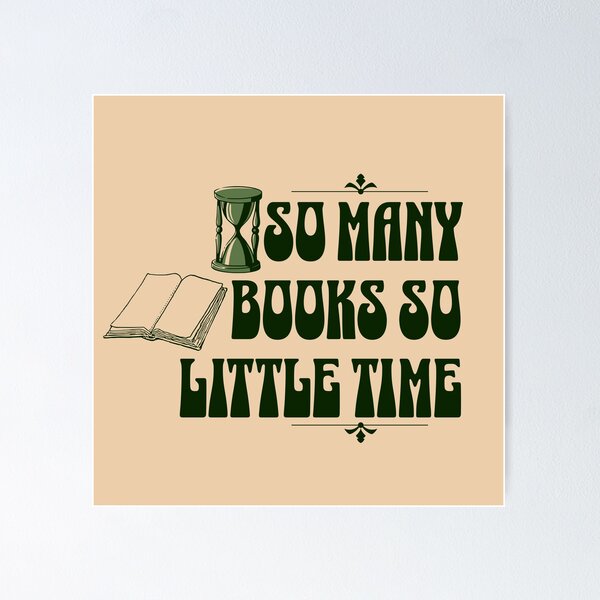 Item preview, Muchos libros, poco tiempo designed and sold by ArtBySymone.