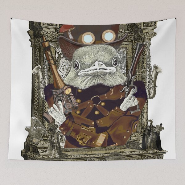 Item preview, Wild West Bird Ranger with Mushroom Hat with Awesome Frame designed and sold by felissimha.
