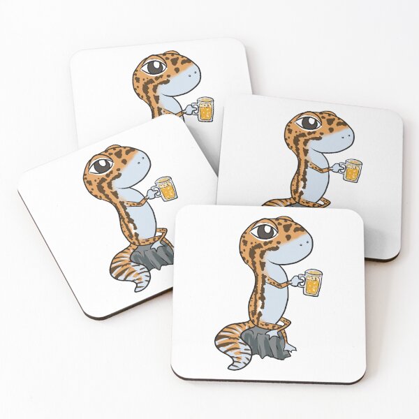 Item preview, Fat Tailed Gecko Drinking Beer | Funny Animal | Gecko Cute | Leopard gecko designed and sold by YES!GOODY.