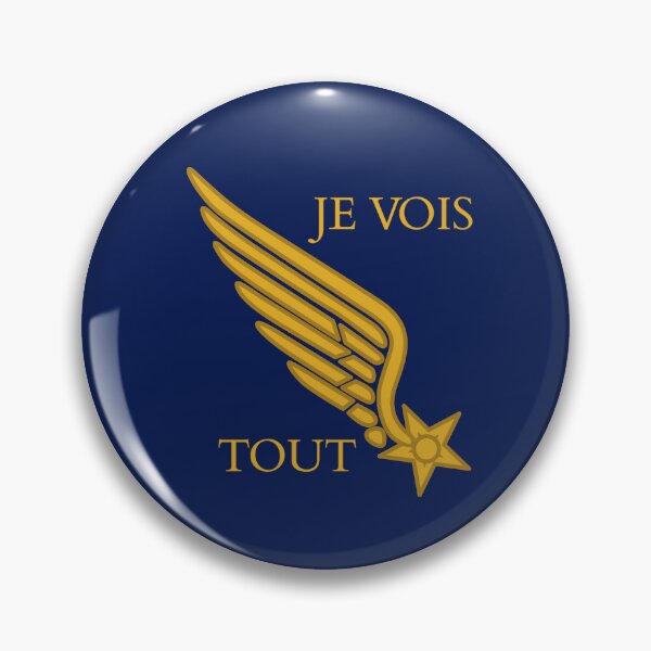 Item preview, Je Vois Tout  Lafayette Escadrille World War I Aviation Pilots Collar Insignia  designed and sold by ElJimmo.