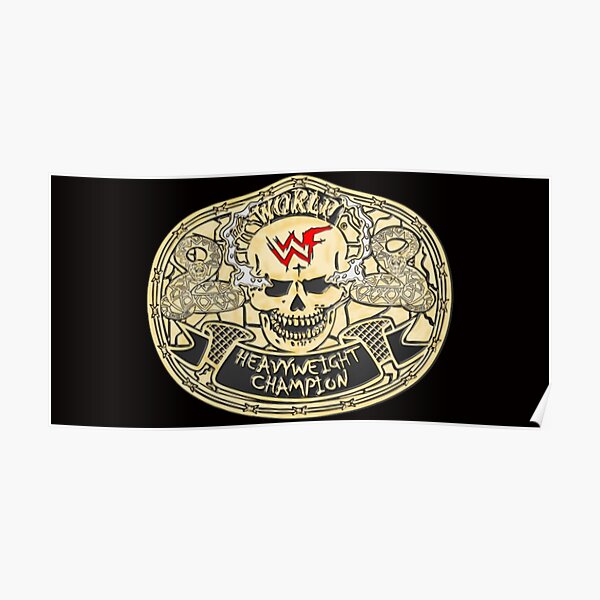 Wrestling Championship Belt Poster For Sale By Saint Designs77 Redbubble