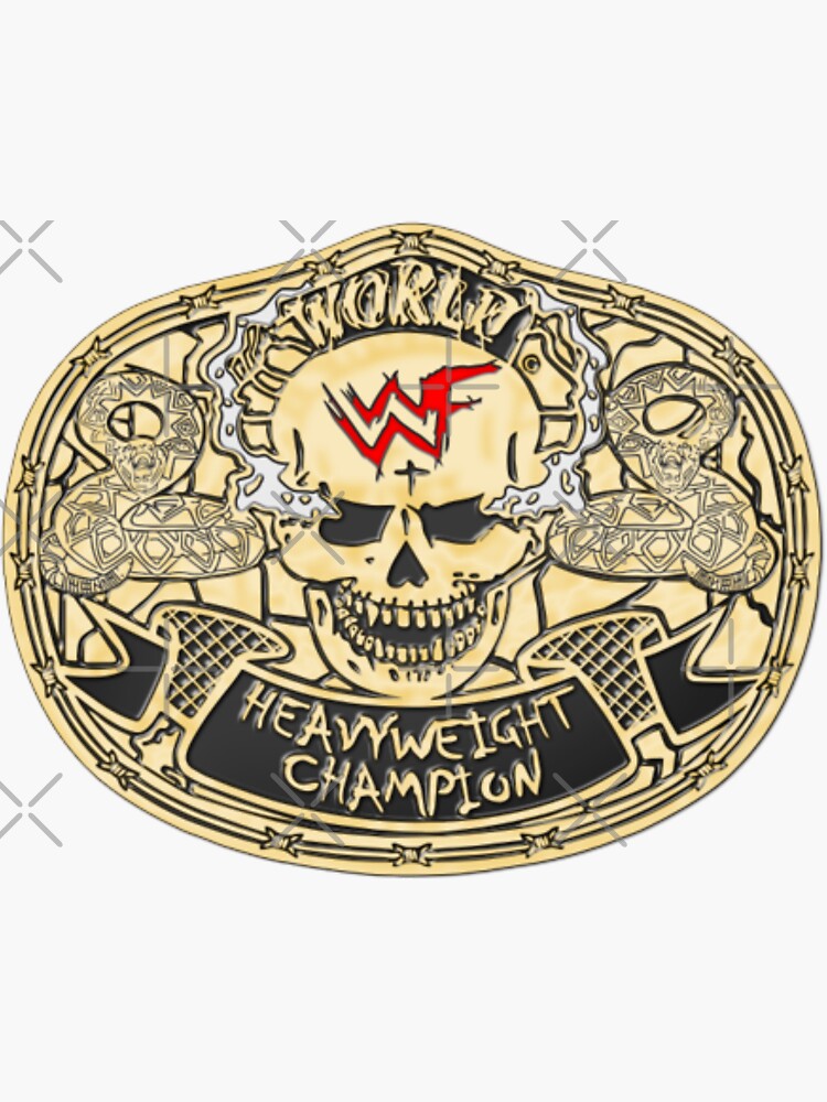 Wrestling Championship Belt Sticker For Sale By Saint Designs77