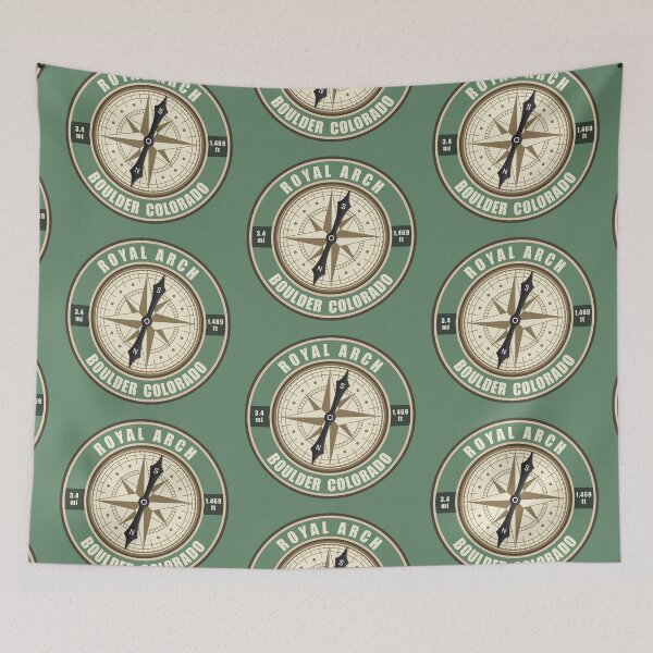 Item preview, Royal Arch Trail Colorado Compass Hiking Badge designed and sold by KrisSidDesigns.