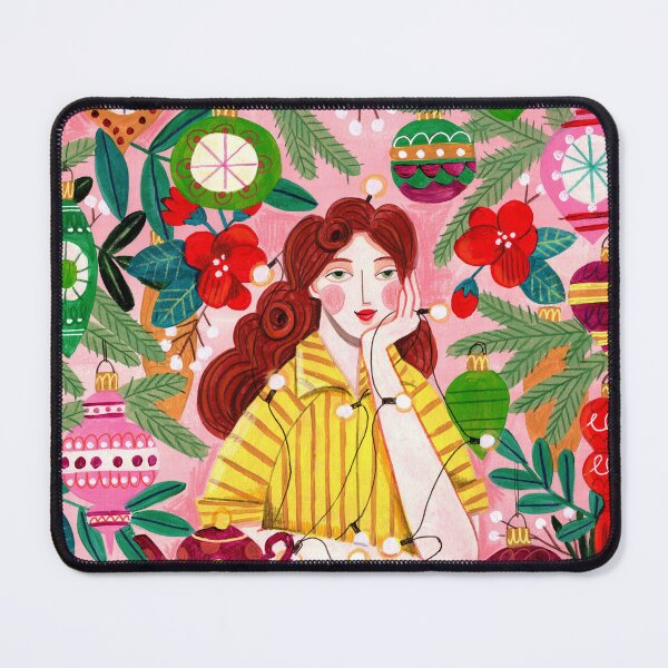 Item preview, Midcentury Festive Christmas Woman designed and sold by Caroline Bonne Müller.