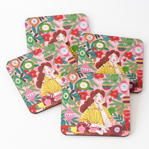 Item preview, Midcentury Festive Christmas Woman designed and sold by Caroline Bonne Müller.