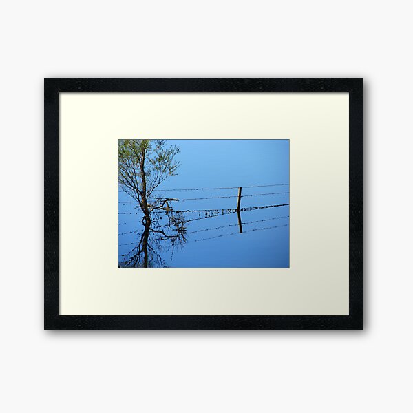 Fence Flow Framed Art Print