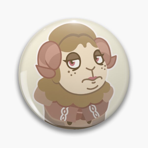Item preview, Fanny Button - Sheep Portrait designed and sold by Quinn_ost.