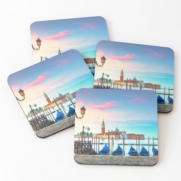 Item preview, Venice, San Giorgio church and gondolas at sunrise. designed and sold by Stefano Orazzini.