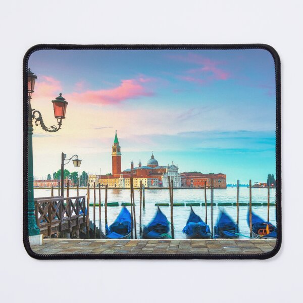 Item preview, Venice, San Giorgio church and gondolas at sunrise. designed and sold by Stefano Orazzini.