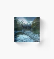 Warren Covered Bridge Acrylic Block
