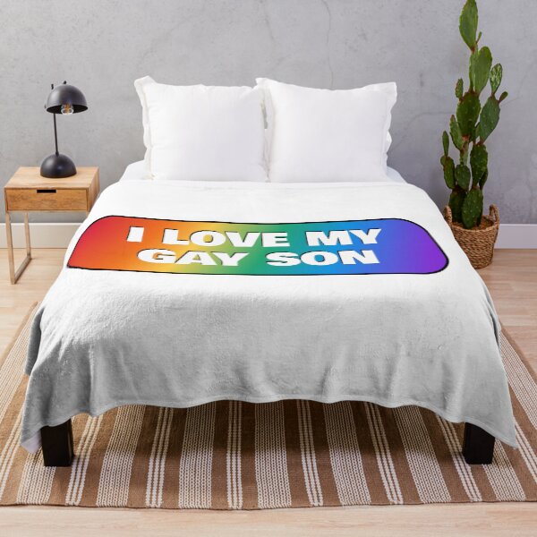Item preview, I love my gay son - LGBT pride rainbow colors designed and sold by Inspirationmotivation.