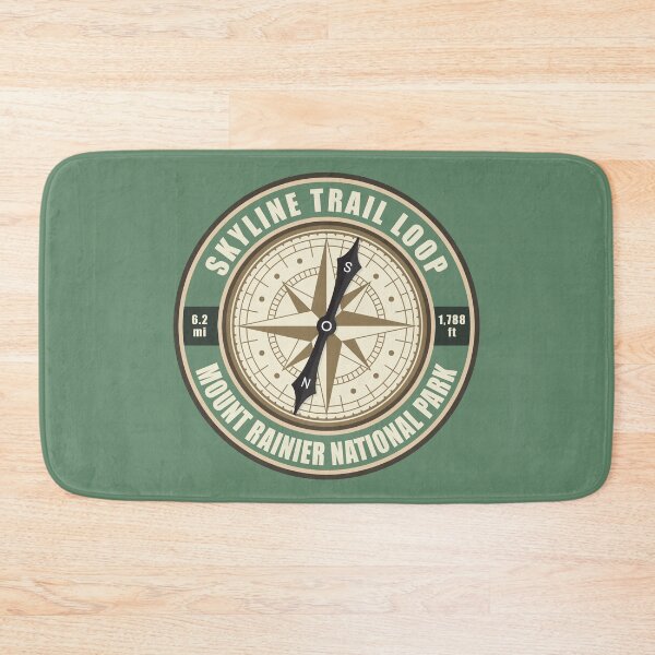 Item preview, Skyline Trail Loop Washington Compass Hiking Badge designed and sold by KrisSidDesigns.