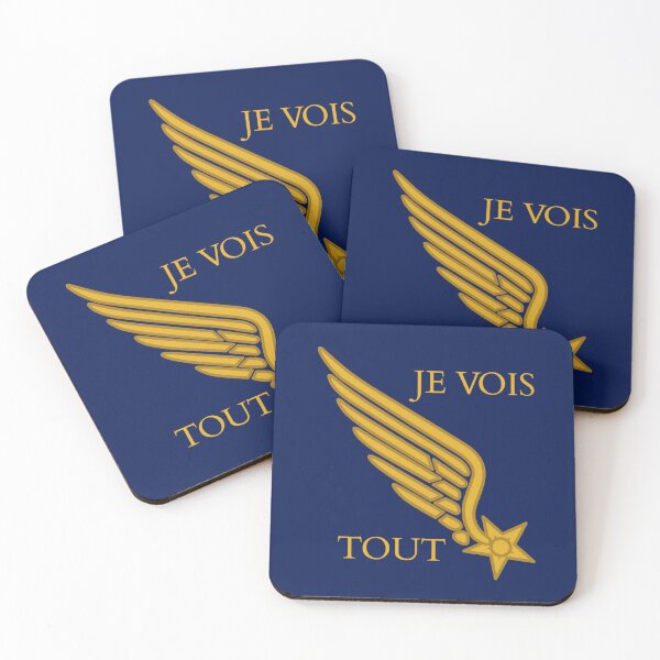 Item preview, Je Vois Tout  Lafayette Escadrille World War I Aviation Pilots Collar Insignia  designed and sold by ElJimmo.