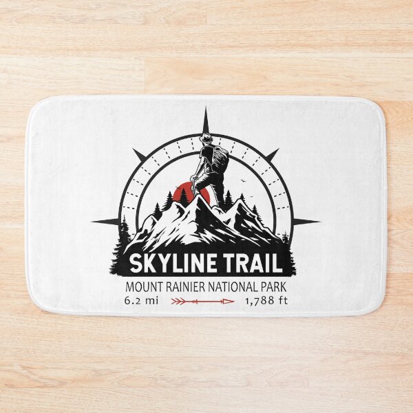 Item preview, Skyline Trail Loop Washington Hiker Compass designed and sold by KrisSidDesigns.