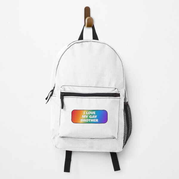 Item preview, I love my gay brother LGBT pride rainbow colors designed and sold by Inspirationmotivation.
