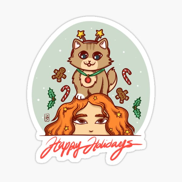 Happy Holidays Sticker
