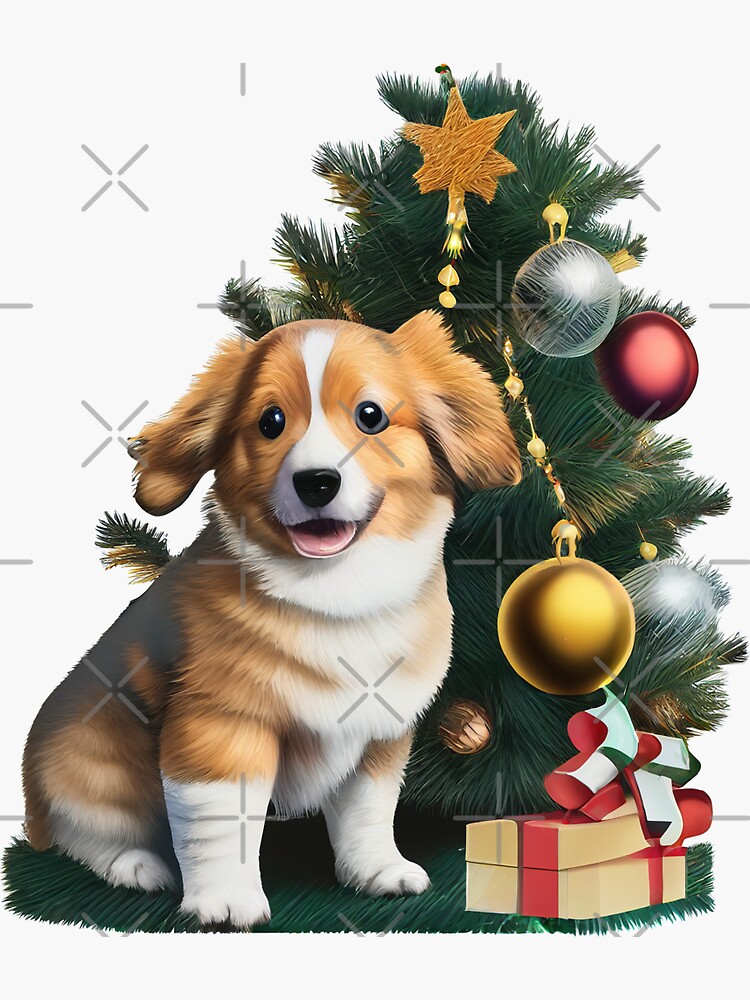 Cute Animal Christmas Tree Stickers